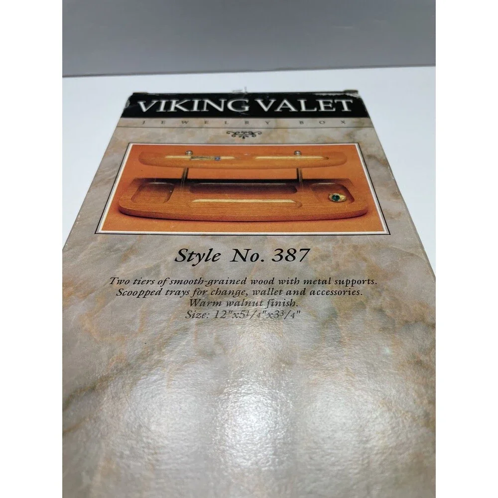 Viking Valet London Leather Style Jewelry Box No.387 (New Open Box)